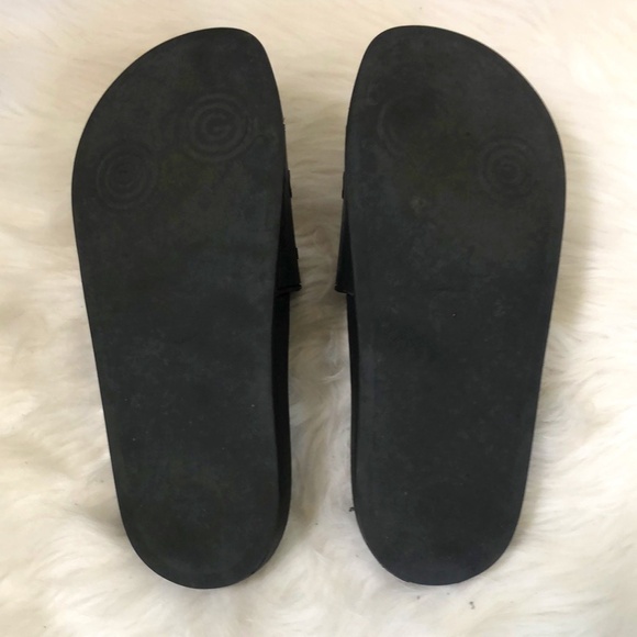 Gucci Black Rubber Slides sz38 w/C.O.A. main image 5